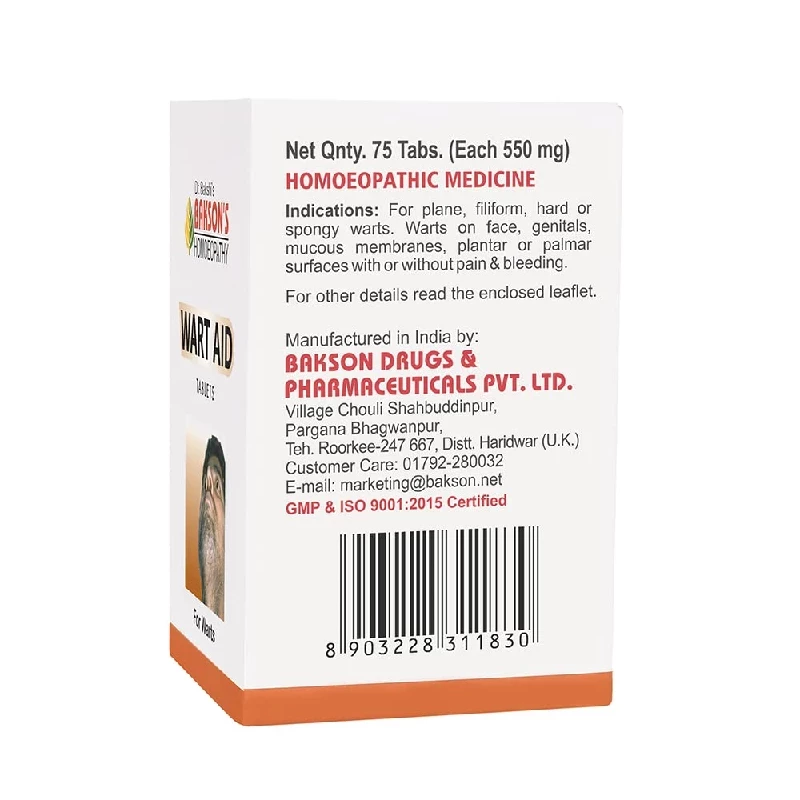 Bakson's Homeopathy Wart Aid Tablet - Image 2