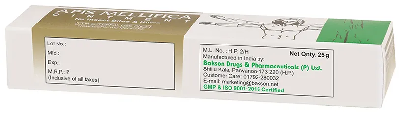 Bakson's Homoeopathy Apis Mellifica Ointment - Image 3