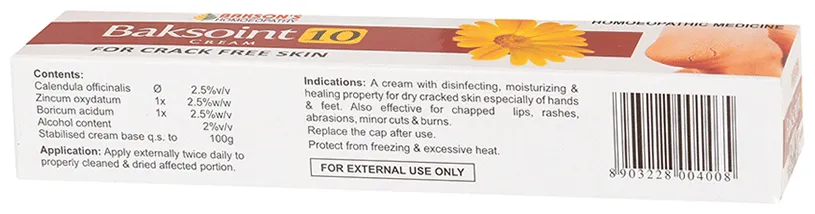 Bakson's Homoeopathy Baksoint 10 Cream - Image 2
