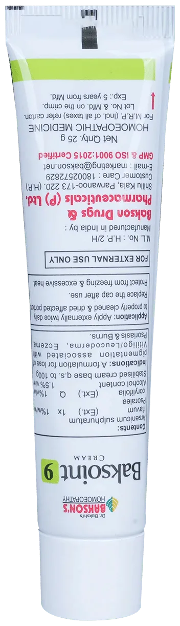 Bakson's Homoeopathy Baksoint 9 Cream - Image 6