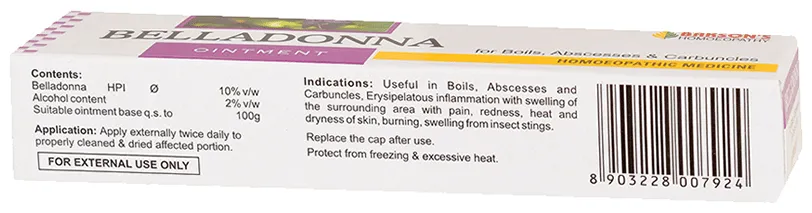 Bakson's Homoeopathy Belladonna Ointment - Image 2