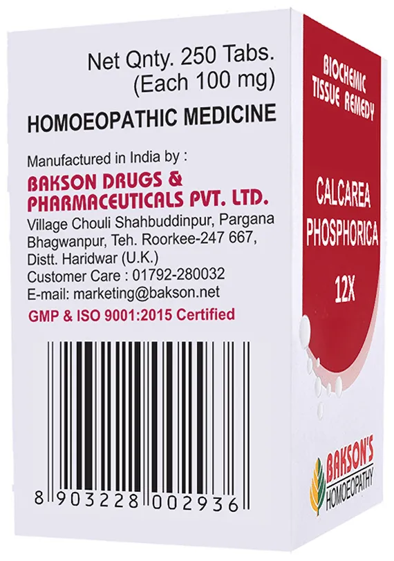 Bakson's Homoeopathy Calcarea Phosphorica Biochemic Tablet - Image 3