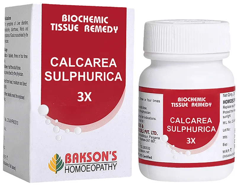 Bakson's Homoeopathy Calcarea Sulphurica Biochemic Tablet - Image 5