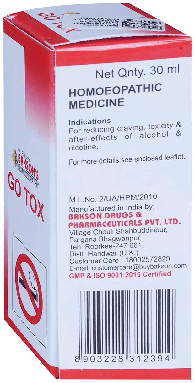 Bakson's Homoeopathy Go Tox Drop - Image 3