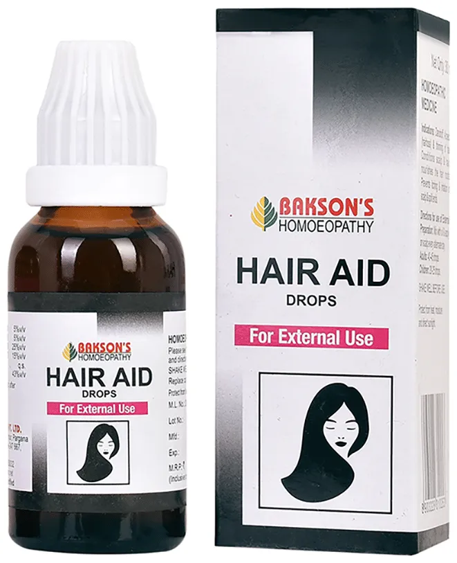 Bakson's Homoeopathy Hair Aid Drop For External Use