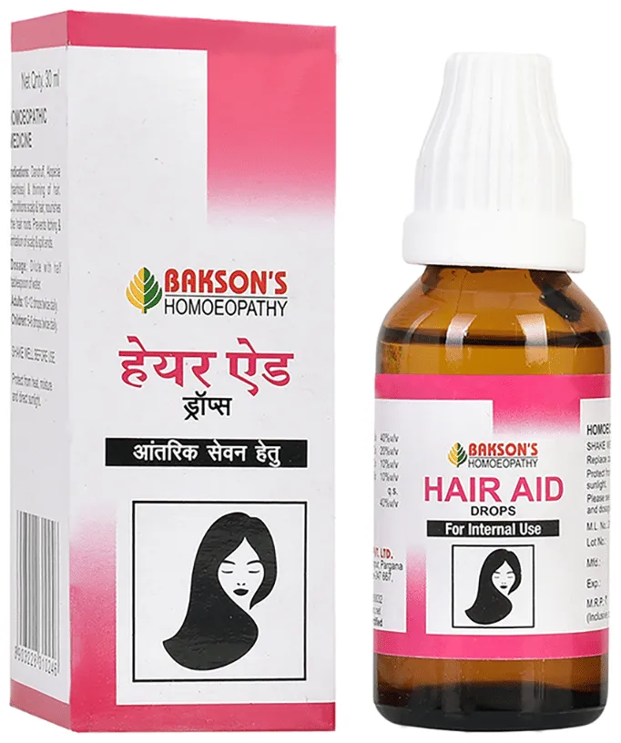 Bakson's Homoeopathy Hair Aid Drop For Internal Use