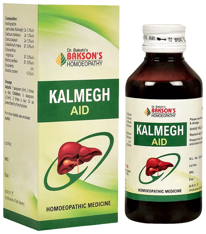 Bakson's Homoeopathy Kalmegh Aid Syrup - Image 1