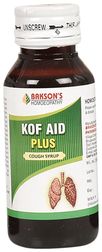 Bakson's Homoeopathy Kof Aid Plus Cough Syrup - Image 2