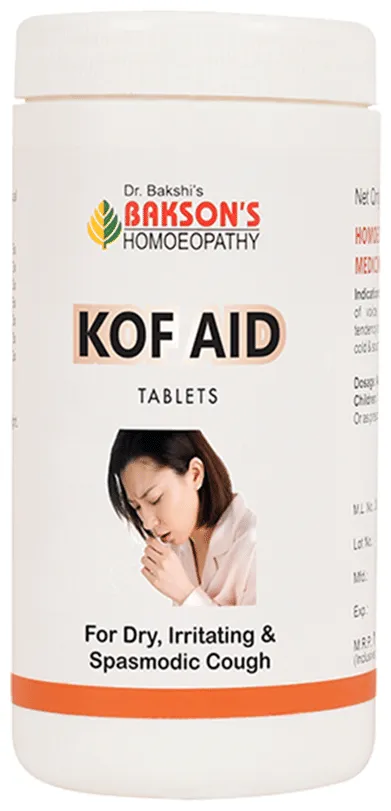 Bakson's Homeopathy Kof Aid Tablets | Homeopathic Cough Relief | Soothes Dry and Spasmodic Cough-5