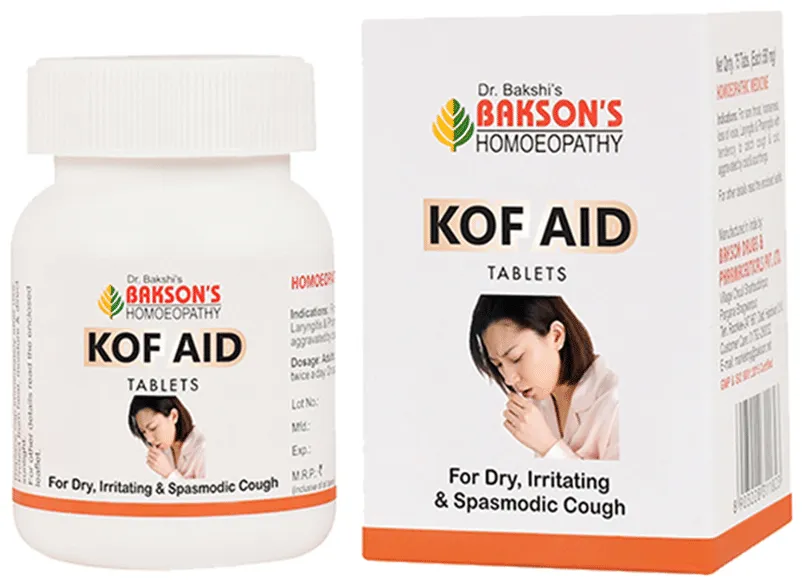 Bakson's Homoeopathy Kof Aid Tablet - Image 1
