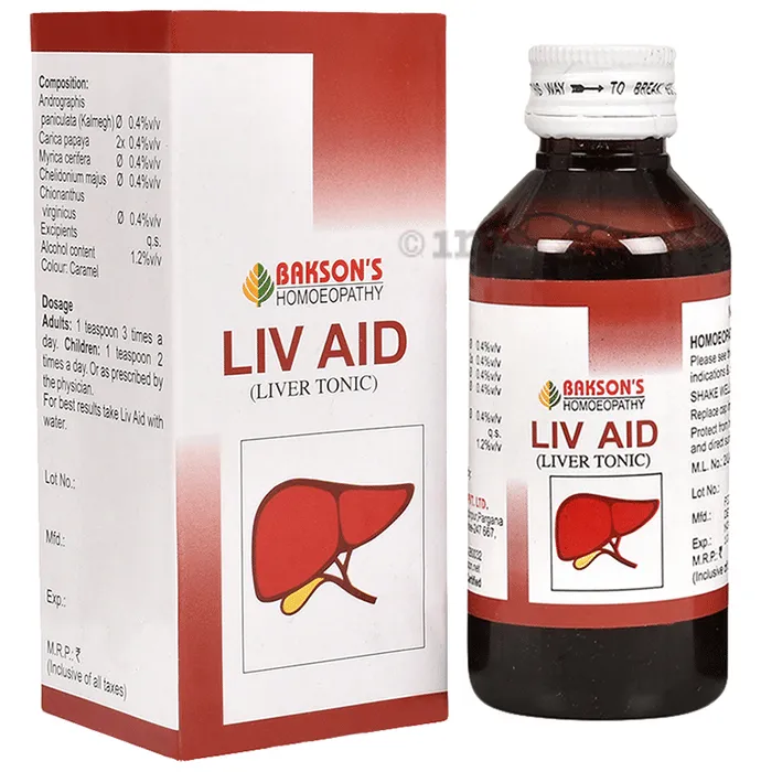 Bakson's Homoeopathy Liv Aid Liver Tonic - Image 4