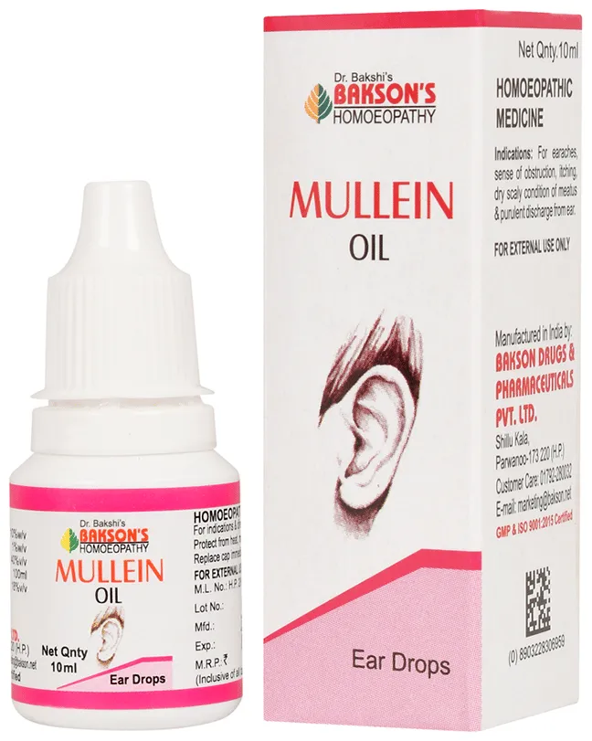 Bakson's Homoeopathy Mullein Oil