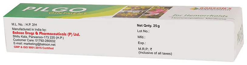 Bakson's Homoeopathy Pilgo Ointment - Image 3
