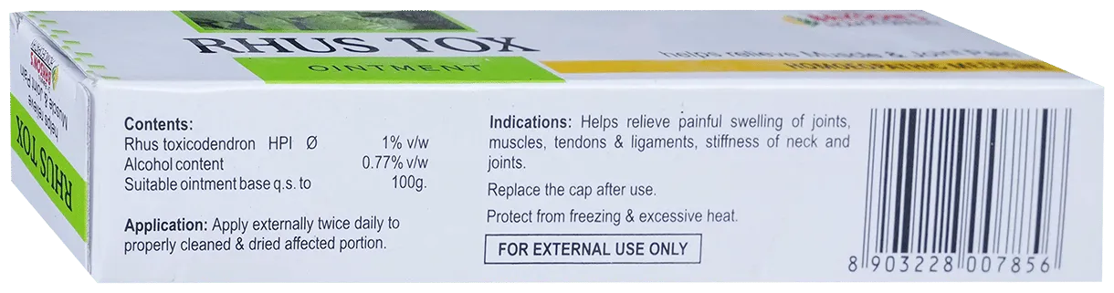 Bakson's Homoeopathy Rhus Tox Ointment - Image 4