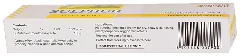 Bakson's Homoeopathy Sulphur Ointment - Image 2