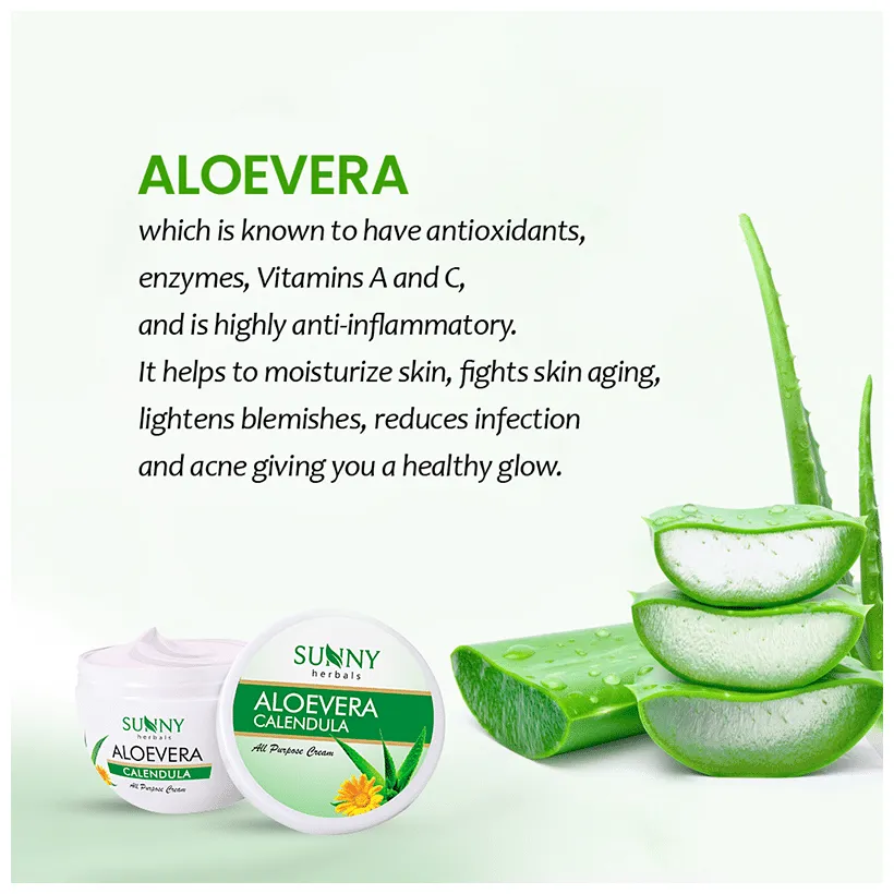 Bakson's Homoeopathy Sunny Herbals Aloevera Calendula All Purpose Cream - Image 4