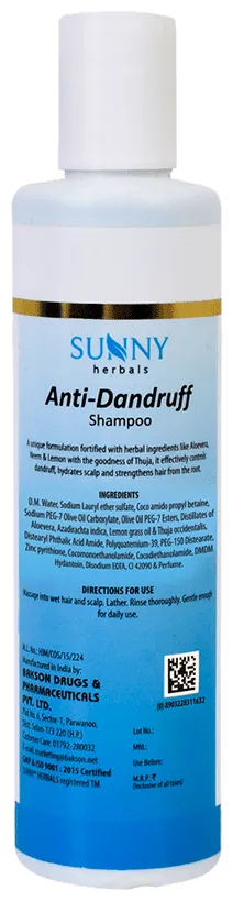 Bakson's Homoeopathy Sunny Herbals Anti-Dandruff Shampoo - Image 2