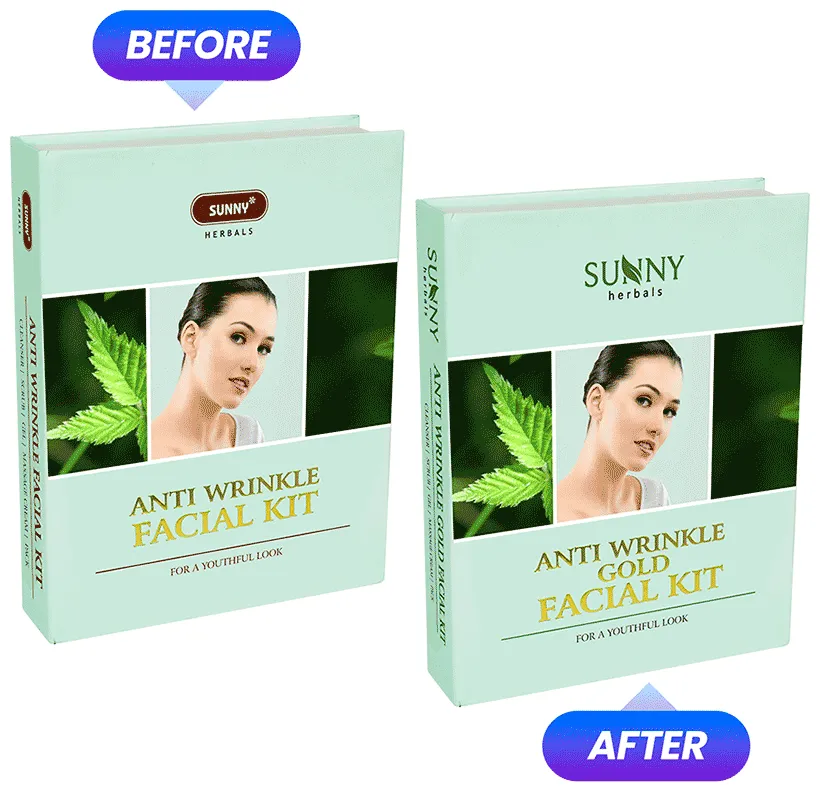 Bakson's Homoeopathy Sunny Herbals Anti Wrinkle Gold Facial Kit - Image 3