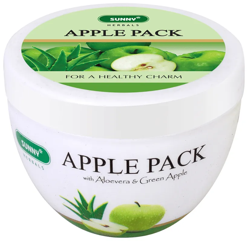 Bakson's Homoeopathy Sunny Herbals Apple Pack with Aloevera Almond Oil & Green Apple - Image 2