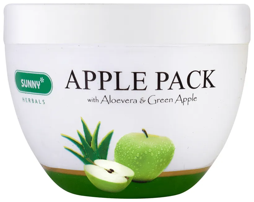 Bakson's Homoeopathy Sunny Herbals Apple Pack with Aloevera Almond Oil & Green Apple