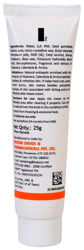 Bakson's Homoeopathy Sunny Herbals Boro Arnica Cream - Image 2