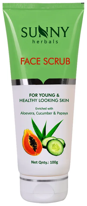 Bakson's Homoeopathy Sunny Herbals Face Scrub with Aloevera, Cucumber & Papaya