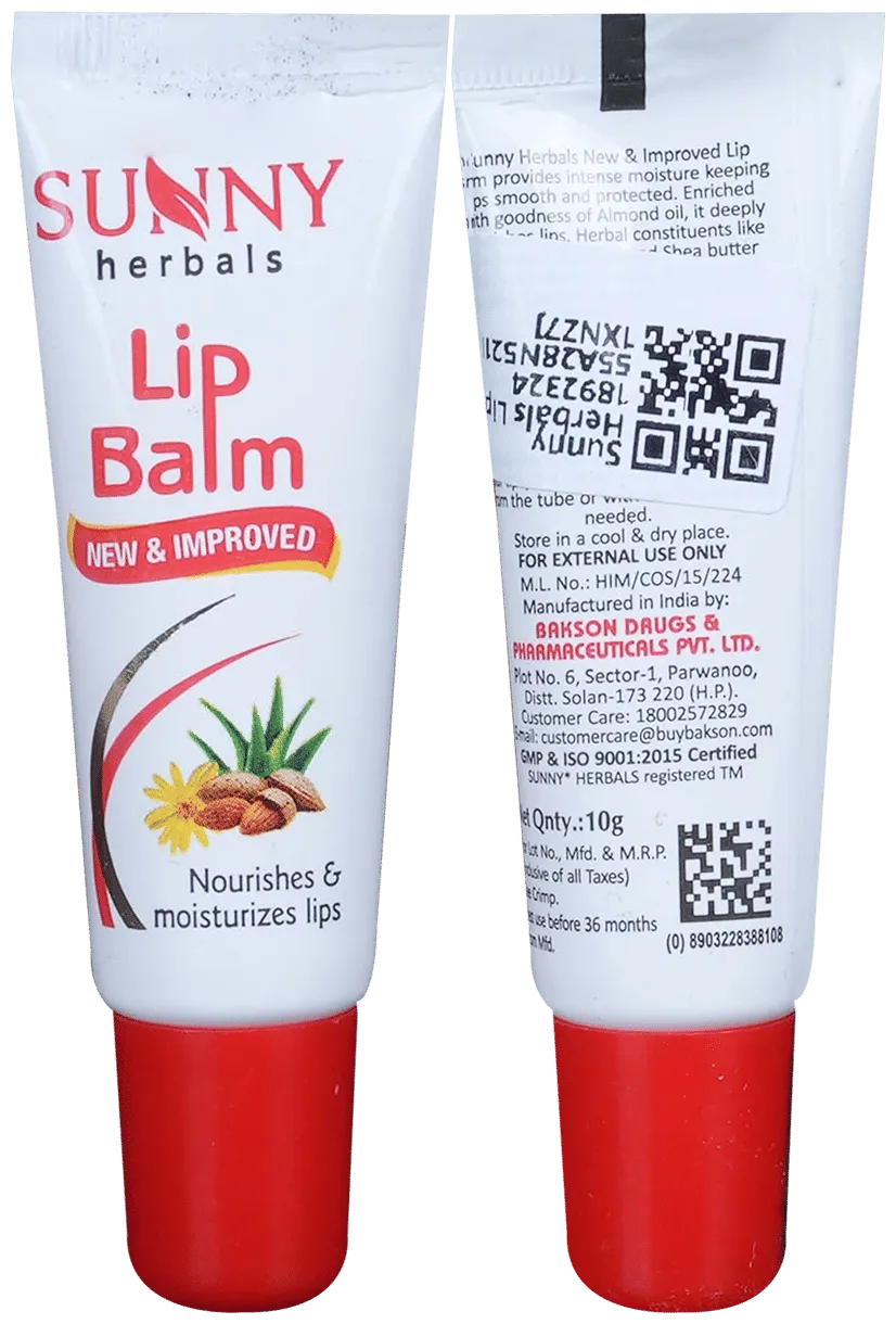 Bakson's Homoeopathy Sunny Herbals Lip Balm