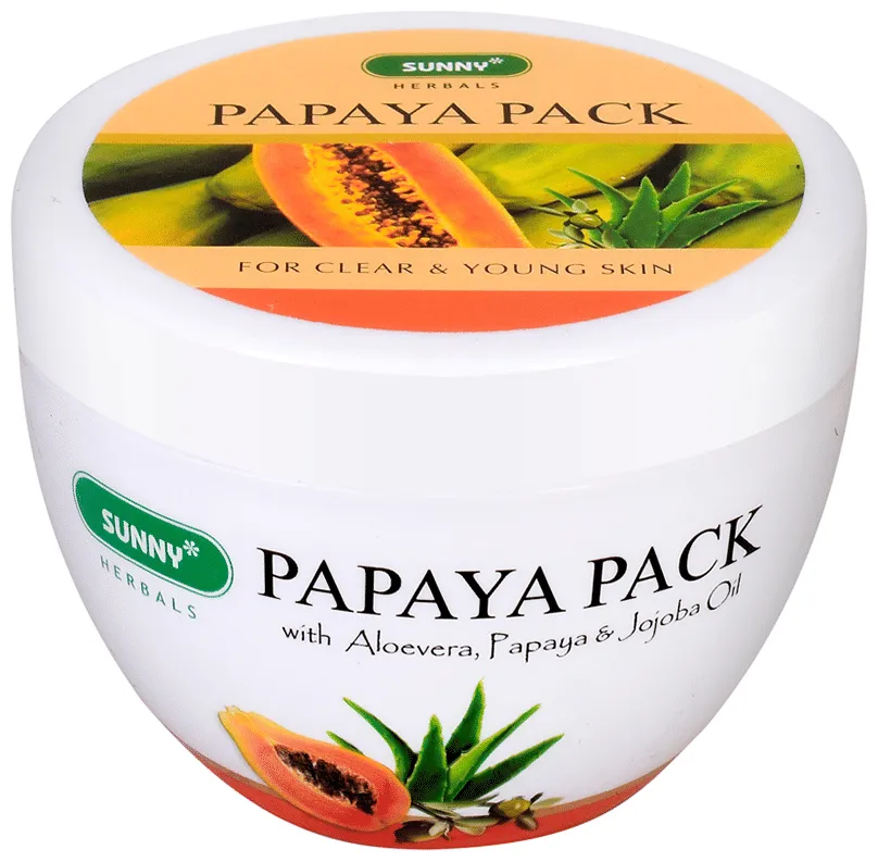 Bakson's Homoeopathy Sunny Herbals Papaya Pack with Aloevera and Papaya Jojoba Oil