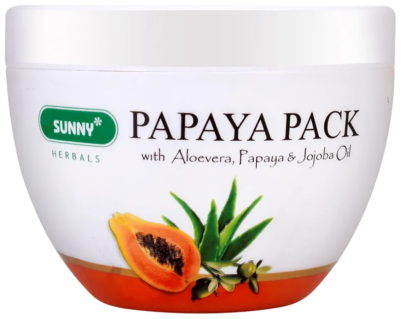 Bakson's Homoeopathy Sunny Herbals Papaya Pack with Aloevera and Papaya Jojoba Oil - Image 2
