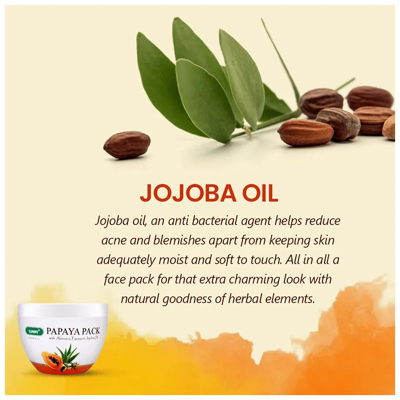 Bakson's Homoeopathy Sunny Herbals Papaya Pack with Aloevera and Papaya Jojoba Oil - Image 6
