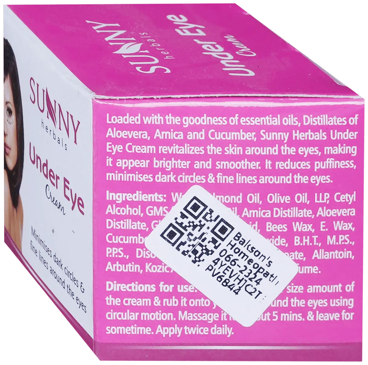 Bakson's Homoeopathy Sunny Herbals Under Eye Cream - Image 4