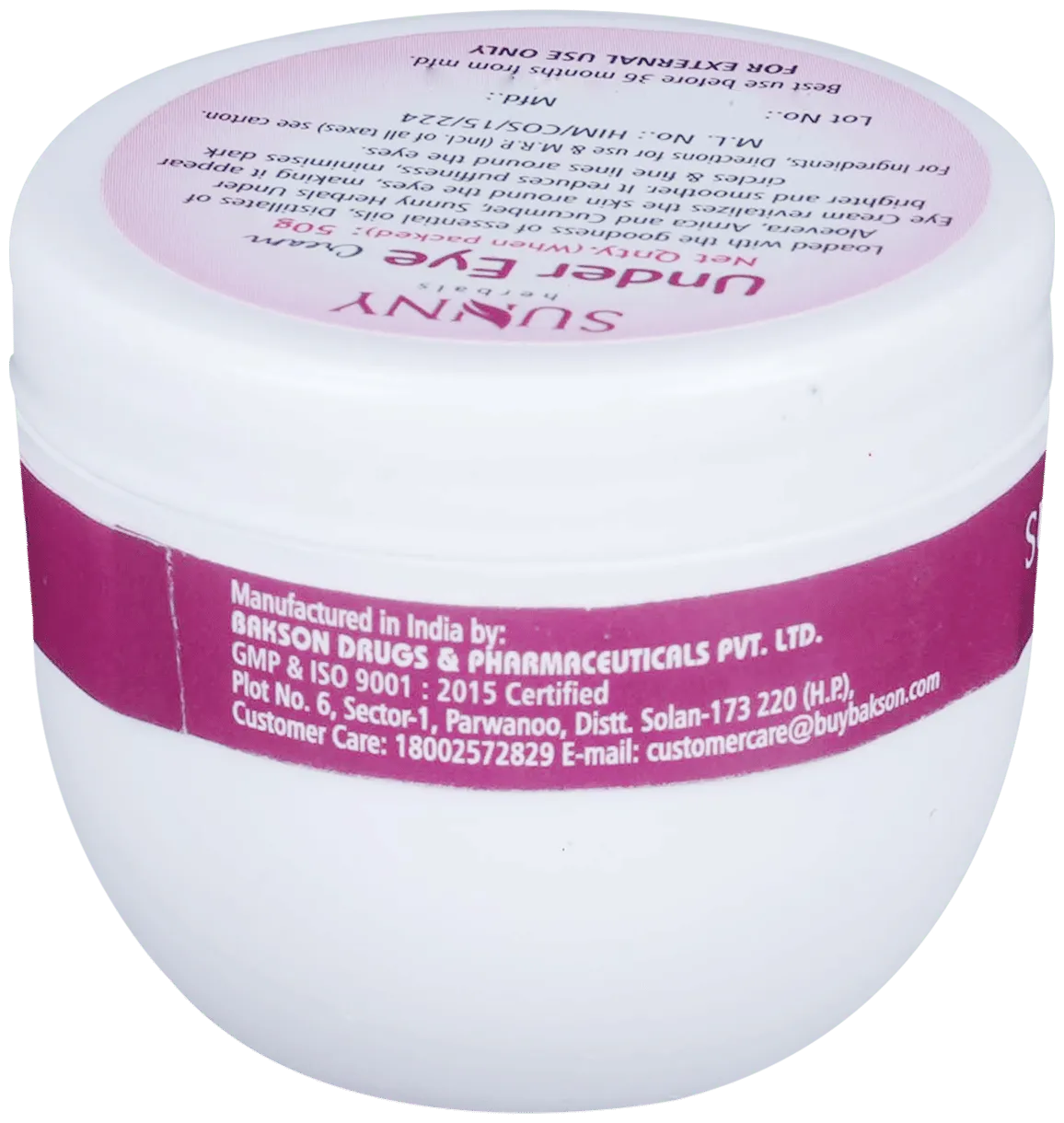 Bakson's Homoeopathy Sunny Herbals Under Eye Cream - Image 7