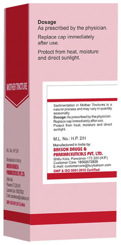 Bakson's Homoeopathy Thuja Occidentalis (Ext.) Mother Tincture Q - Image 3