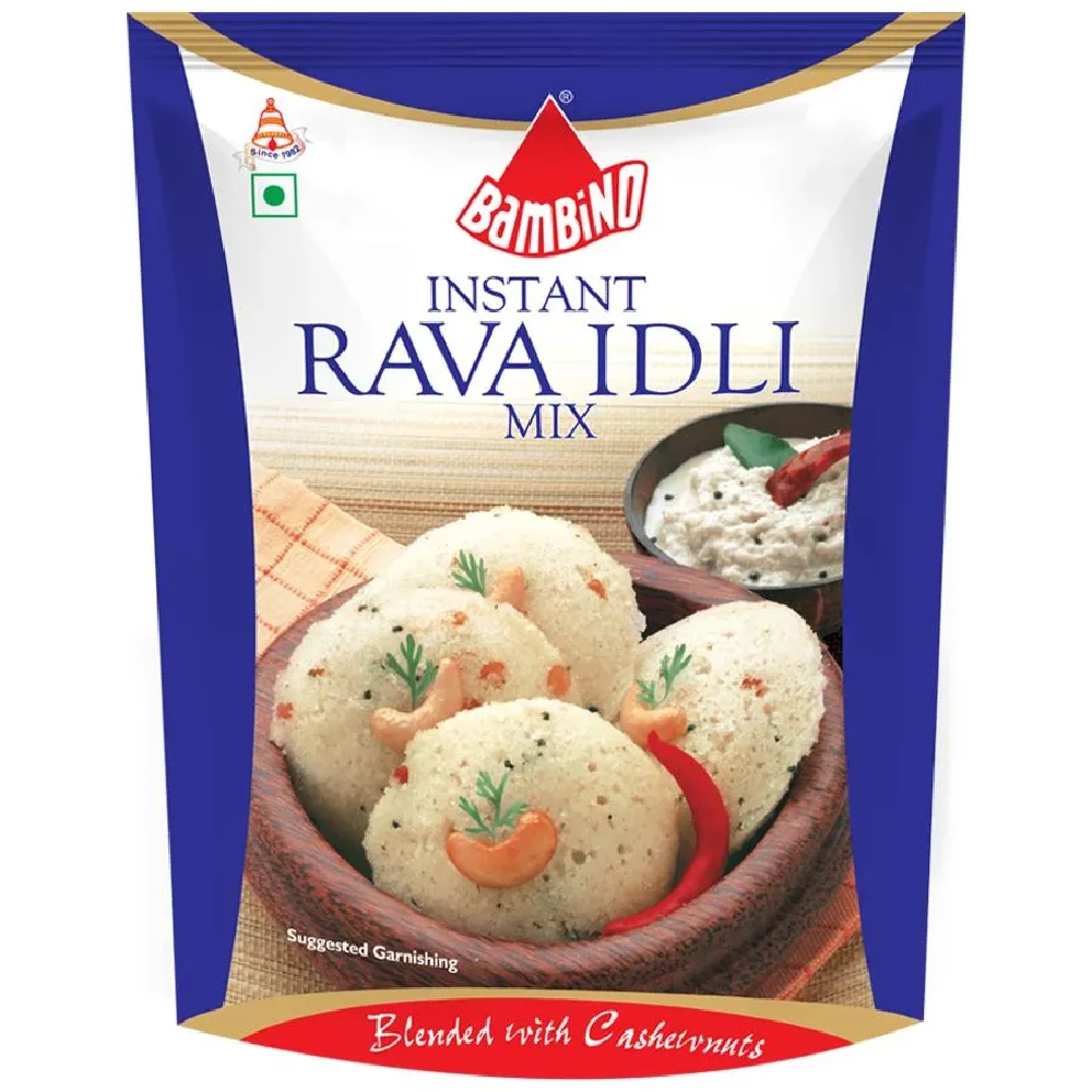 Bambino Instant Rava Idli Mix Bambino Instant Rava Idli Mix--500 g Pouch