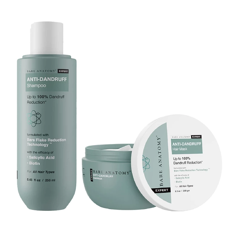 Bare Anatomy Anti Dandruff Shampoo & Anti Dandruff Hair Mask Bare Anatomy Anti Dandruff Shampoo & Anti Dandruff Hair Mask-Pack Size-Combo of 2