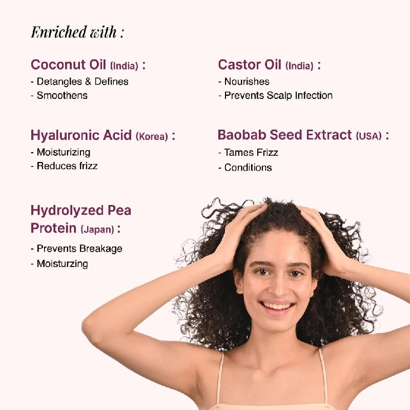 Bare Anatomy Curl Defining Shampoo & Curl Intensifying Leave In Conditioner Cream - Image 3