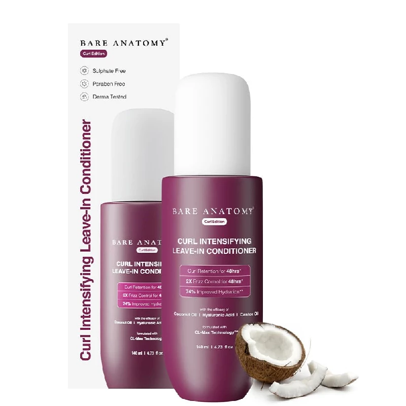 Bare Anatomy Curl-Boosting Cream Leave-In Conditioner Bare Anatomy Curl-Boosting Cream Leave-In Conditioner-Pack Size-140 ml