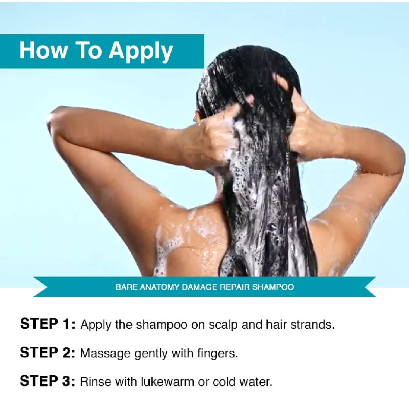 Bare Anatomy Damage Repair Hair Shampoo - Image 4