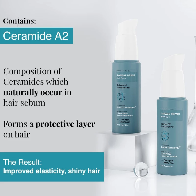 Bare Anatomy Damage Repair Shampoo & Damage Repair Hair Mask, Damage Repair Hair Serum - Image 3