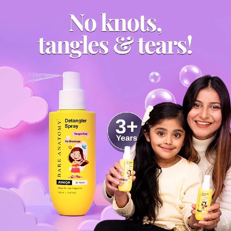 Bare Anatomy Junior Gentle Cleansing Shampoo & Detangler Hair Spray - Image 2