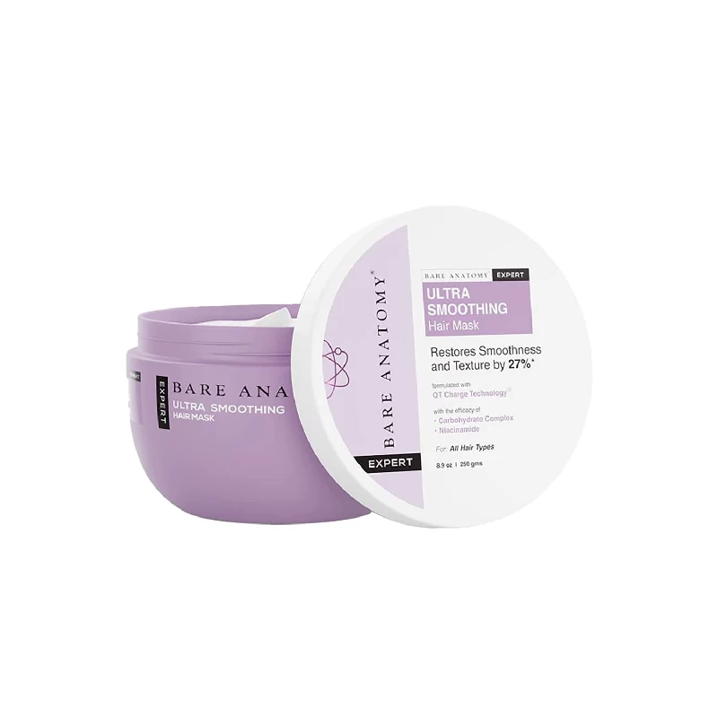 Bare Anatomy Ultra Smoothing Hair Mask For Dry & Frizzy Hair Bare Anatomy Ultra Smoothing Hair Mask For Dry & Frizzy Hair-Pack Size-250 g