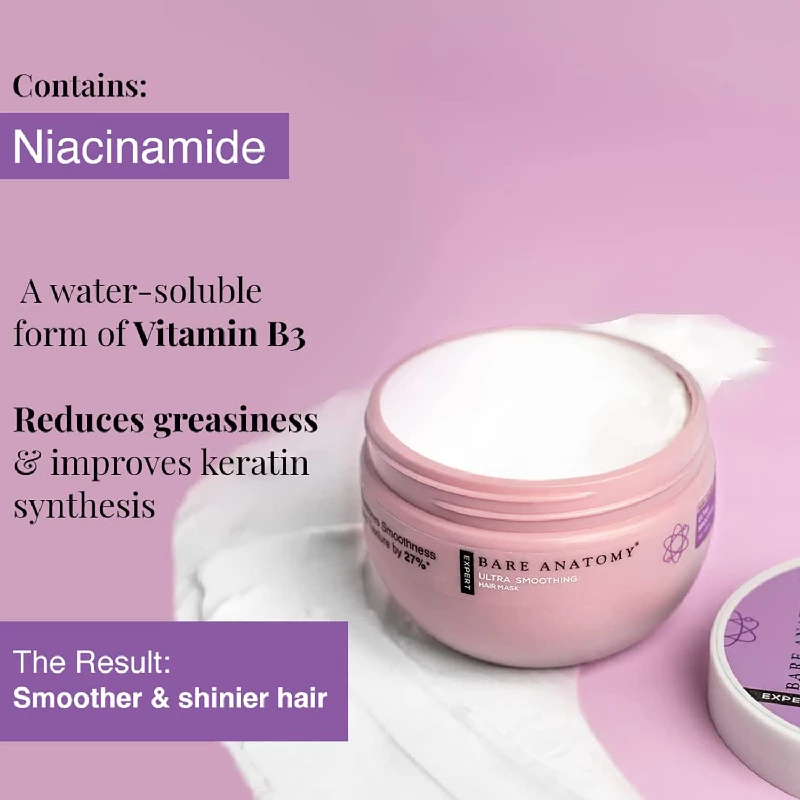 Bare Anatomy Ultra Smoothing Hair Mask For Dry & Frizzy Hair - Image 3