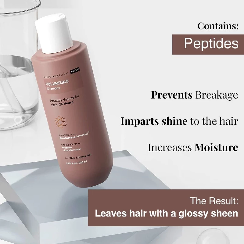 Bare Anatomy Volumizing Hair Shampoo & Volumizing Hair Mask, Damage Repair Hair Serum - Image 3