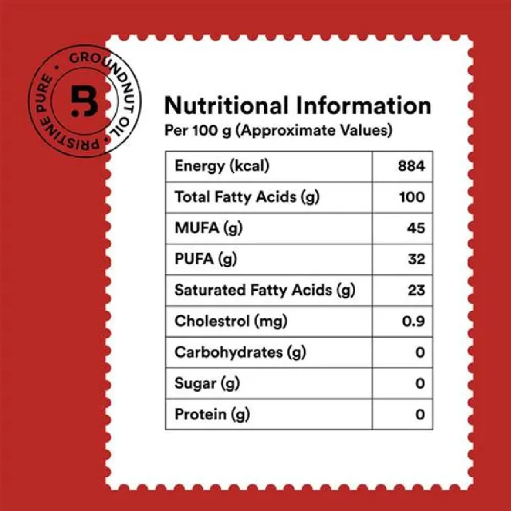 Barosi Groundnut Oil - Cold Pressed, Good For Healthy Heart - Image 3