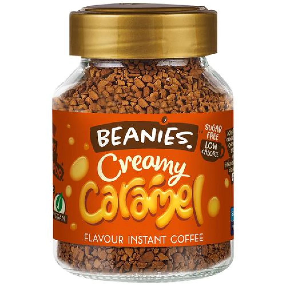 Beanies Flavour Instant Coffee - Creamy Caramel Beanies Flavour Instant Coffee - Creamy Caramel--50 g Bottle