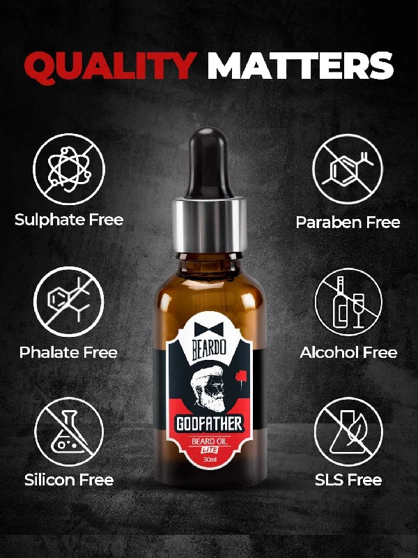 Beardo Godfather Lite Beard and Moustache Oil - Image 6