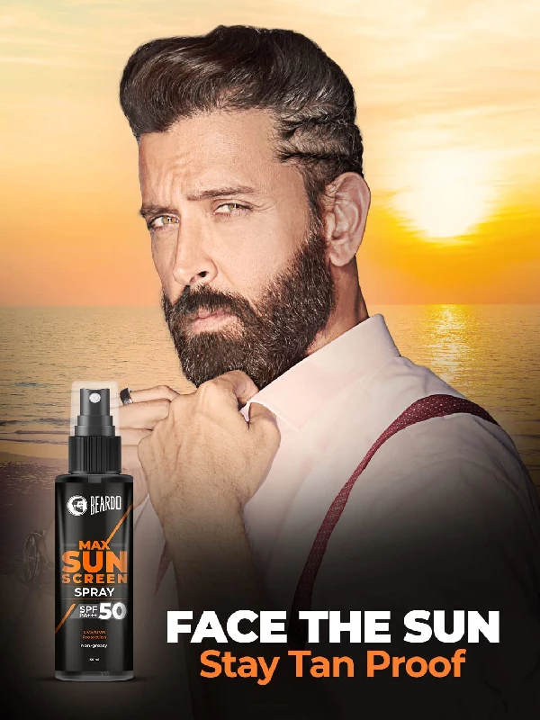 Beardo Max Sunscreen SPF 50 Spray for Men - Image 2