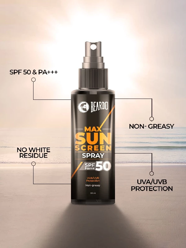 Beardo Max Sunscreen SPF 50 Spray for Men - Image 4