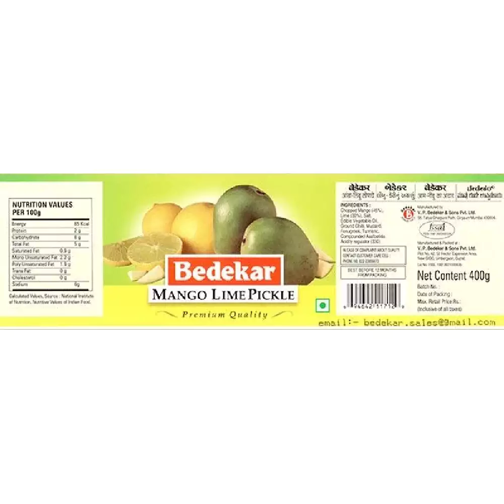 Bedekar Mango Lime Pickle - Image 2