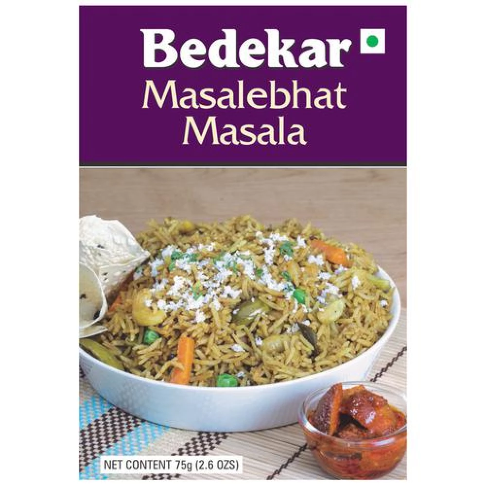 Bedekar Masalebhat Masala - 100% Natural & Pure Bedekar Masalebhat Masala - 100% Natural & Pure--75 g Box